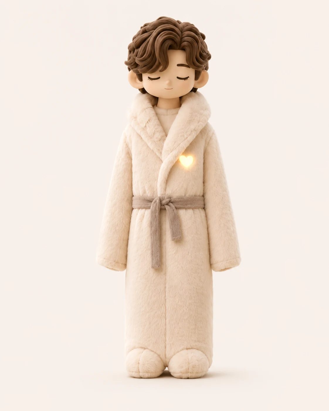 HUGs product render standing in robe